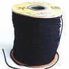 Black 1mm Waxed Macrame Cord for Shamballa Beads