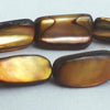 Amazing Shimmering Large Burnt Gold Mother-Of-Pearl Beads