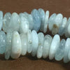 Breathtaking Sleek Aquamarine Flakes Beads