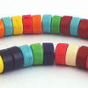 128 Colourful Rainbow Turquoise Heishi Beads