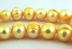 Large 10mm Sunflower Yellow Summer Pearls