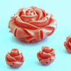 Paradise Pink Flower Acrylic Beads -  6mm or 20mm
