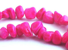 Luscious Deep Violet Turquoise Chip Beads - 34-inch String