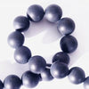 Mystical Frosty Black Onyx Beads - 6mm or 8mm