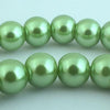 Breathtaking Olive Green Glass Pearl Beads - 8mm