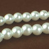 Abalone White Glass Pearl Beads - 6mm