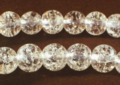 Magical Crackle Rock Crystal Beads - 4mm, 6mm, 8mm,10mm- For Classy Jewellery!