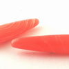 5 Long Paradise-Pink Calsilica Icicle Teardrop Beads