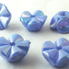 30 Blue Flower Pony Beads