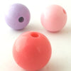 10 Large 17mm Pony Beads- Lavender or Orange