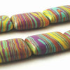 22 Summer-Yellow Calsilica Pillow Beads - 18mm x 13mm