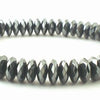 Super-Slick Shiny Faceted Diamond Hematite Bracelet