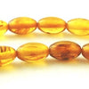 52 Golden Yellow 7mm x 5mm Amber Oval  Beads