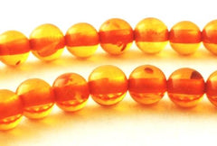 Versatile Light Brandy Amber Beads- 4mm or 8mm