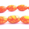 50 Orchre Amber 7mm x 5mm Oval Beads
