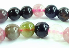 Rich Natural Watermelon Tourmaline Beads - 3mm , 4mm or 7mm