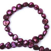 Dark Purple Biwa Pearl String - 4mm
