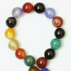 Multi Colour Rainbow  Agate Beads - green agate, carnelian, onyx + 8mm ,6mm or 4mm