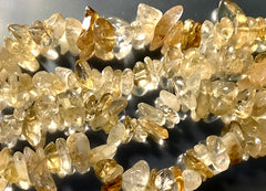 Long Citrine Chip Bead String - 32-inch