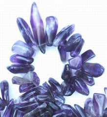 Long Slinky Ametrine Top-Drill Fancy Drop Beads - Unusual 12mm to 20mm