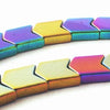Very Sleek Arora Borealis Hematite Cabochon Beads