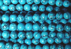 Beautiful Chinese Blue Howlite Bead String - 4mm, 6mm, 8mm, 10mm, 12mm & 14mm