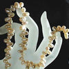 White Fresh Water Pearls top drill  - 9mm x 6mm