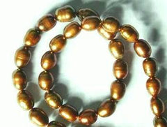 Regal 8mm Gold Pearls - For Dramatic Jewellery!