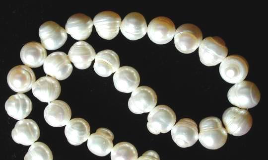 Large  White Chinese Freshwater Pearls 10mm or 11mm