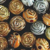 Beautiful Oriental Rose Acrylic Beads - 100 x 11mm