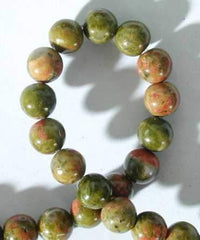 6mm Unakite Bead String