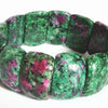 Beautiful Ruby Zoisite Half-Moon Bracelet For Lovers