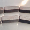 31 Sleek Matte Hematite Rectangle Beads - 13mm x 4mm
