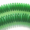210 Heishi Forest-Green Amber Discs