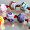 Dreamy Rainbow Summer Agate 10mm Wheel Beads
