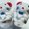 4 Lucky Porcelain Chinese Cat Beads - Unusual