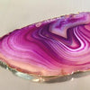Large Gleaming Plum Sardonyx Agate Pendant