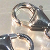 2 Small Lobster Clasps & Ring - Solid 925 Sterling Silver