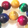 Summer Multi-colour Tiger Eye Beads-10mm