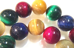 Summer Multi-colour Tiger Eye Beads-10mm