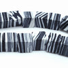 Beautiful Zebra Black Stripe Calsilica Cube Beads