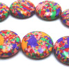 Dazzling Colourful Calsilica Button Bead String