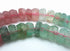 Eye-Catching Faceted Light Pink and Green Tourmaline Rondelle Beads