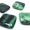 5 Lovely Ruby Zoisite Square Beads