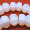Glamorous 12mm Matte Opalite Moonstone Rondelle Beads