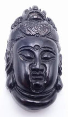 Finely Crafted Black Onyx Carved Buddha Pendant