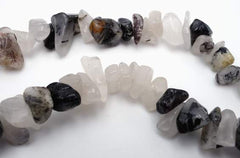 Long Black Rutilated Quartz Chips