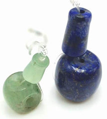 Green Aventurine or Lapis Mala End Beads - Dorje & Bell