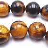Golden Brown 10mm Tiger Calsilica Beads