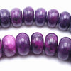 75 Rich Deep Purple Sugilite Rondel Beads